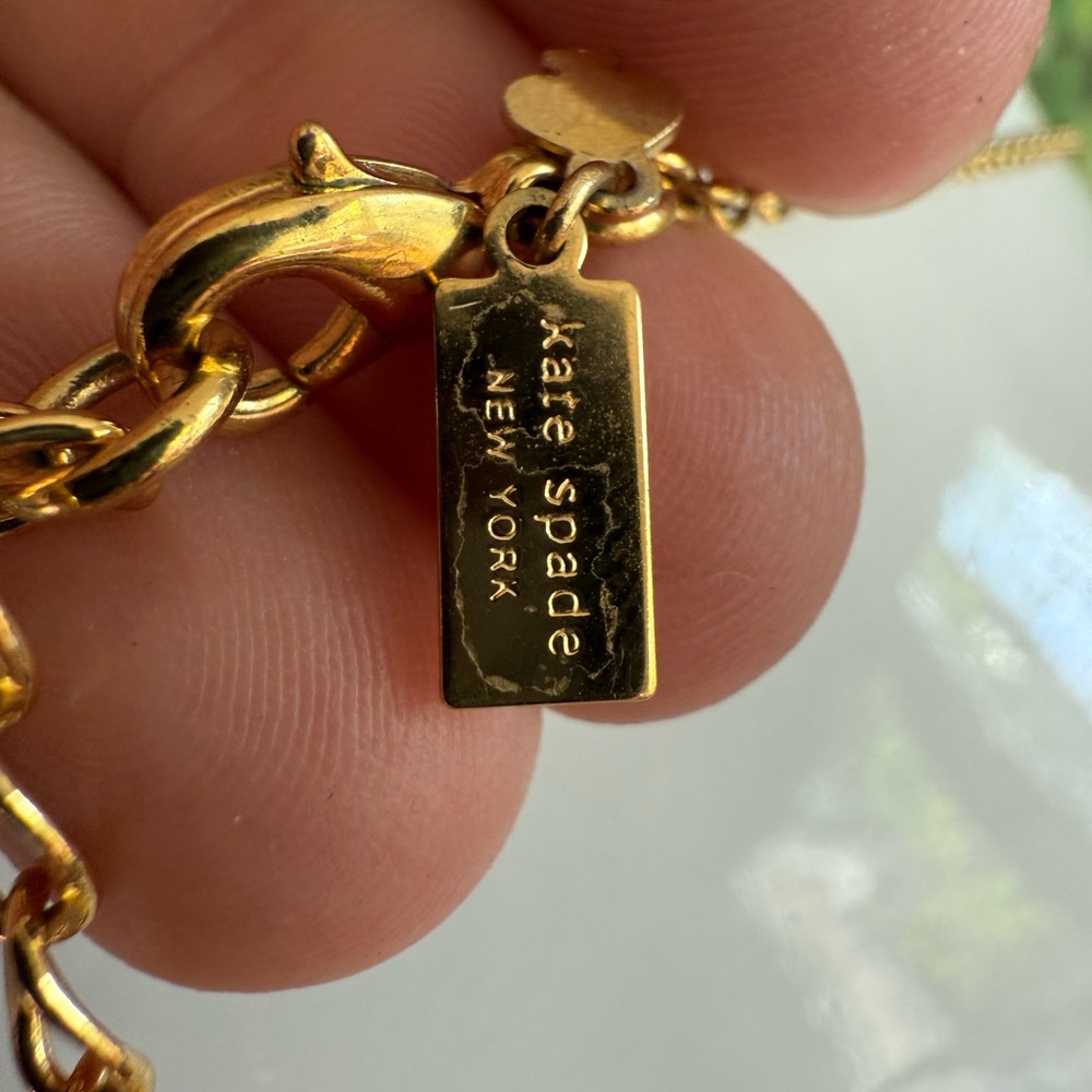 Kate Spade Purple and Gold Pendant Necklace - Picture 6 of 10
